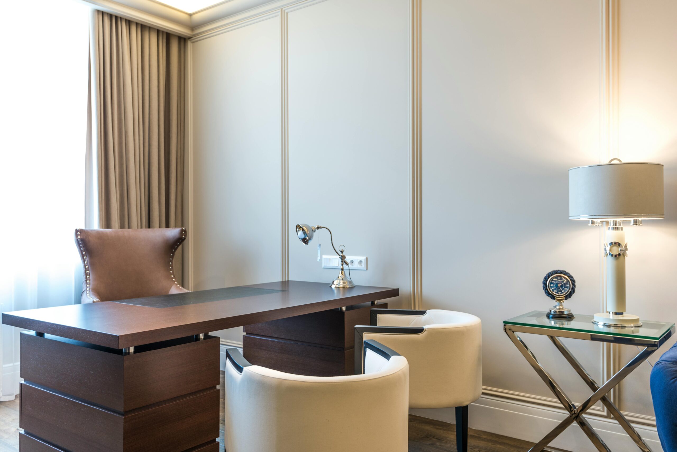 3 BHK Office Interiors – Modern Color Contrast Design