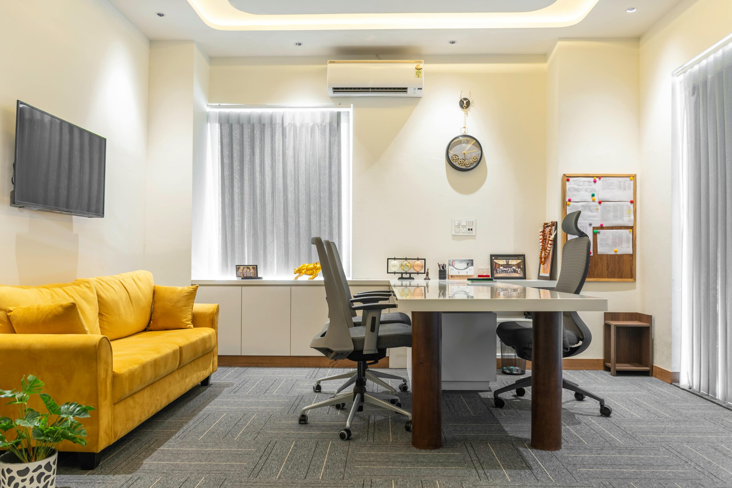 2 BHK Luxury Home Office Design