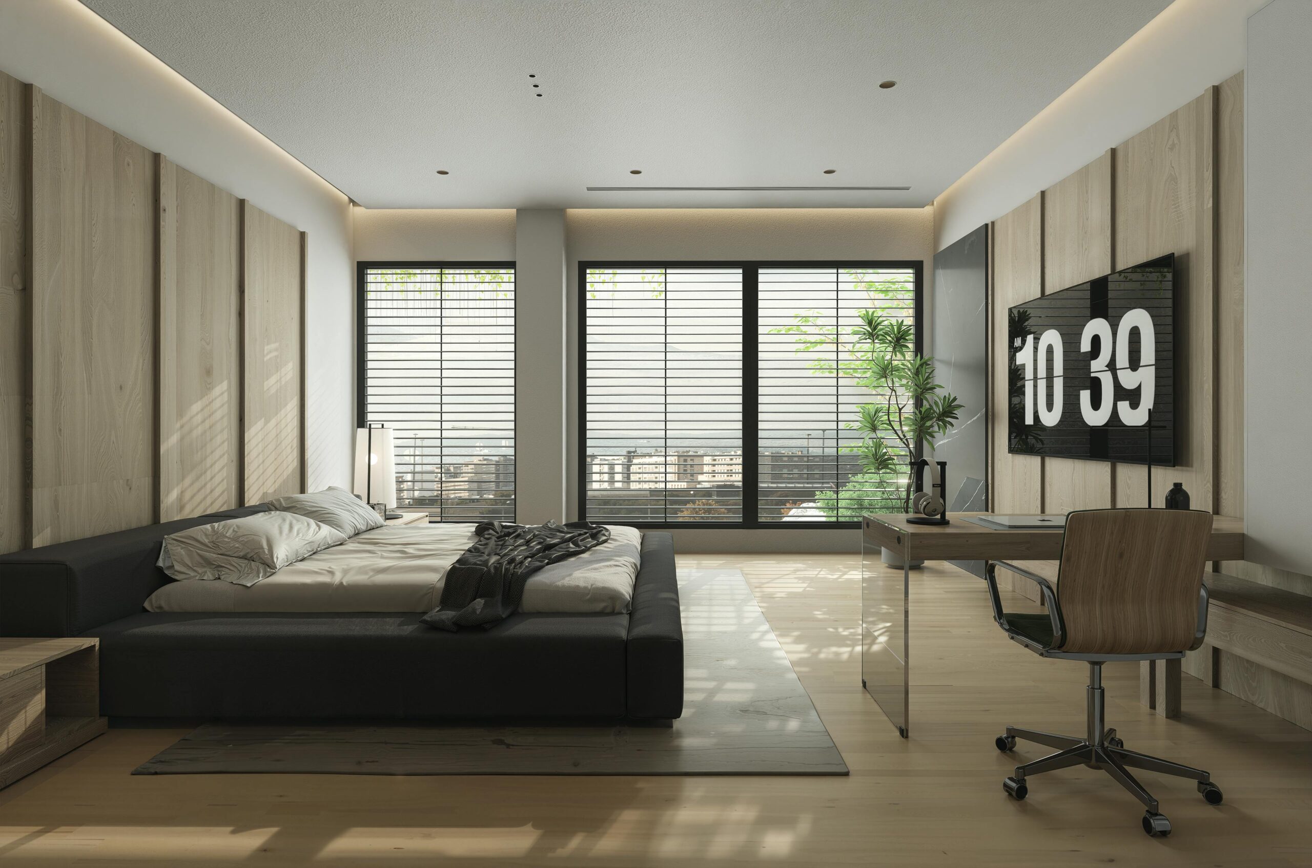2 BHK Living Room – Contemporary Comfort Design